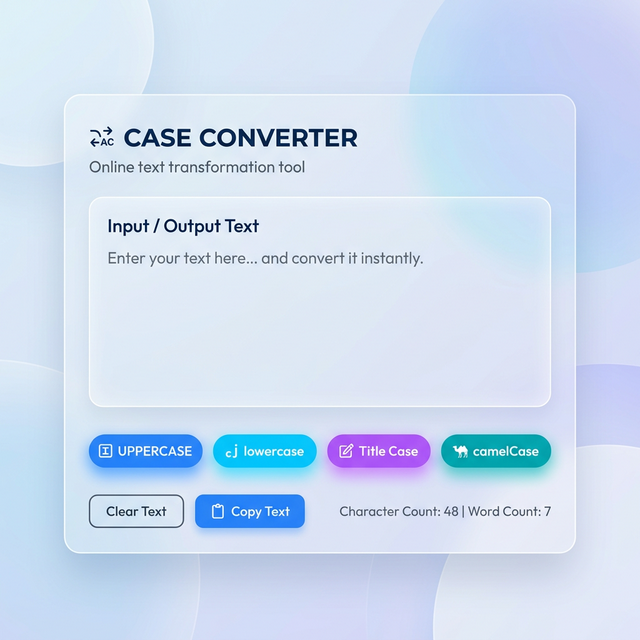 Case Text Converter Interface