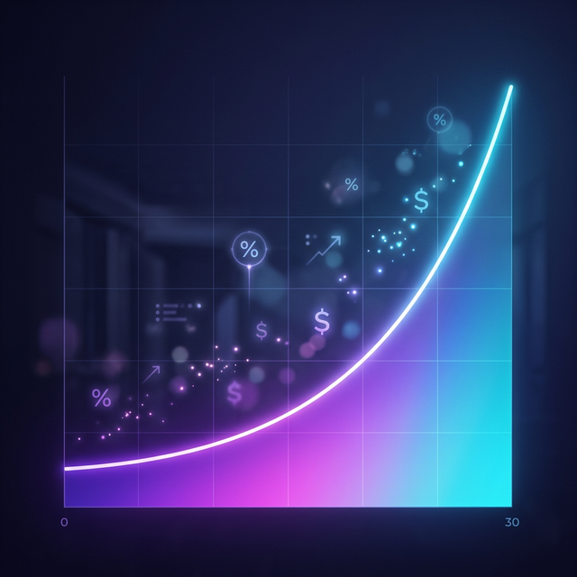 Exponential Investment Growth Chart